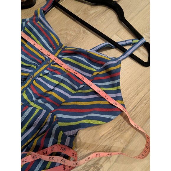 Sz 2 Torrid Colorful Striped Midi Sundress - Picture 4 of 6